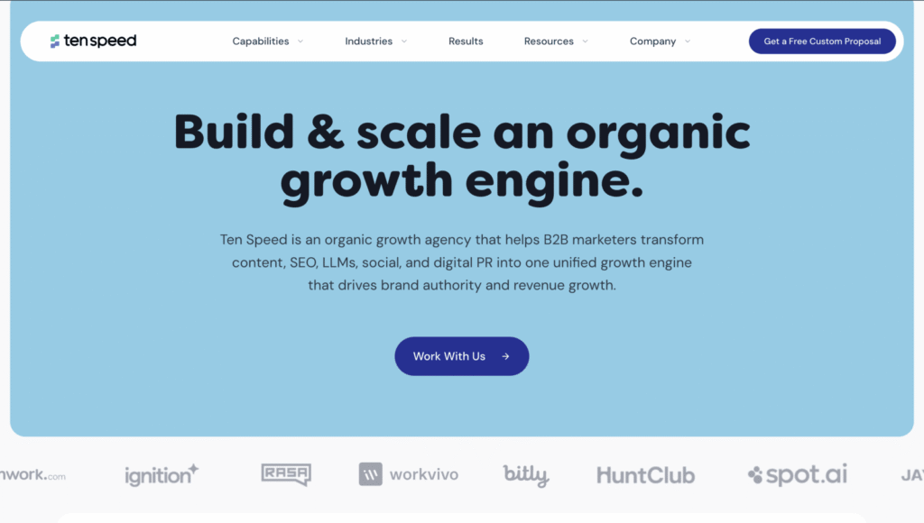 Ten Speed Homepage