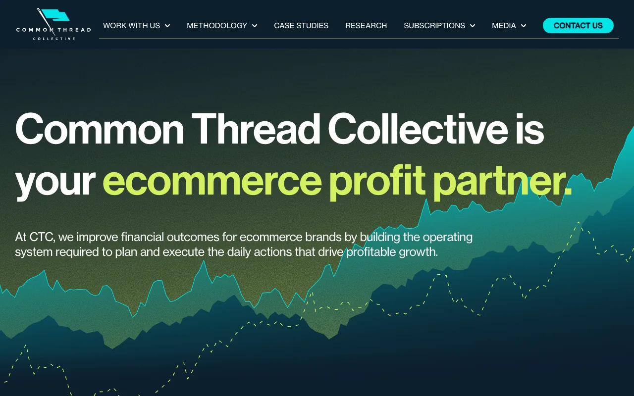 Common Thread Collective homepage screenshot — B2B marketing agency