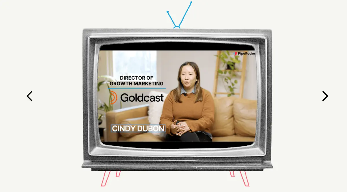 Working With PipeRocket — testimonial on a vintage TV