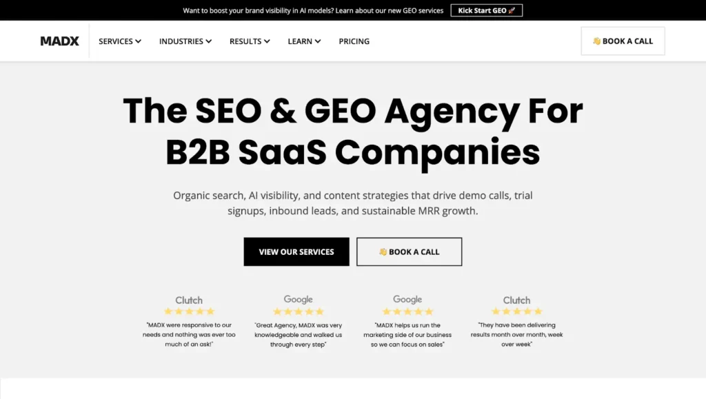 Madx Digital Homepage