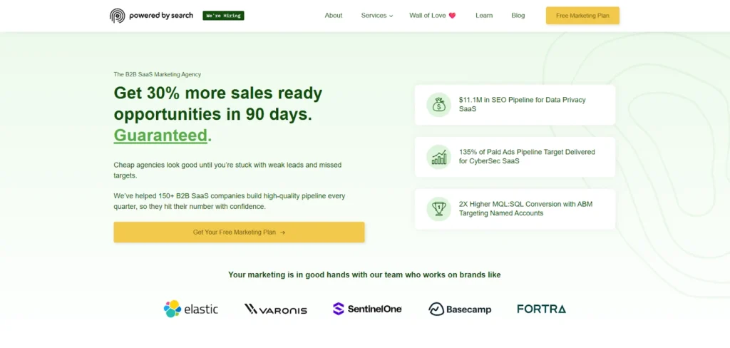 PoweredBySearch Homepage