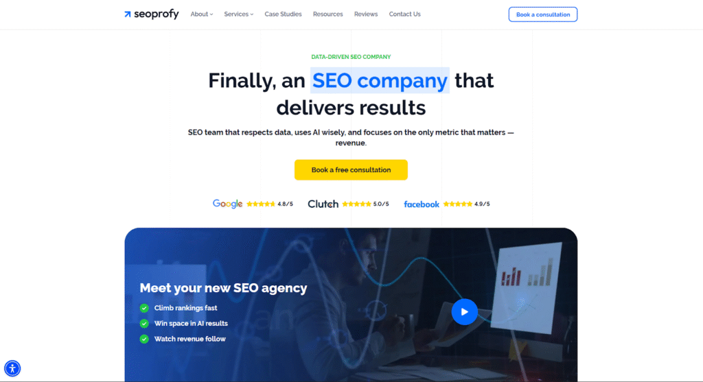 SEOprofy Homepage