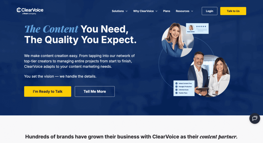 ClearVoice Homepage