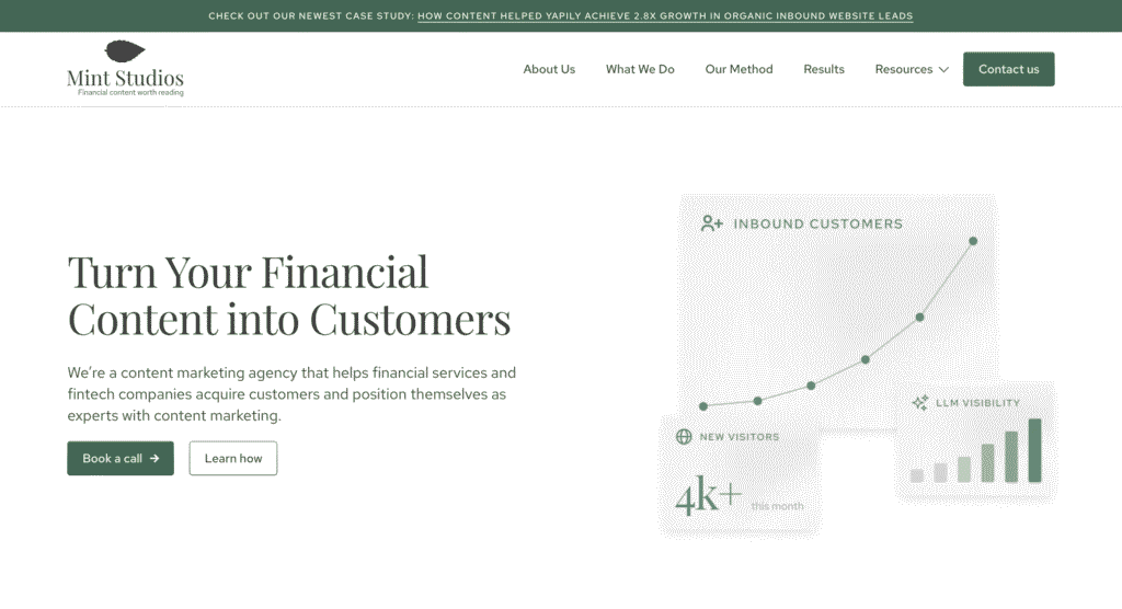 Mint Studios Homepage