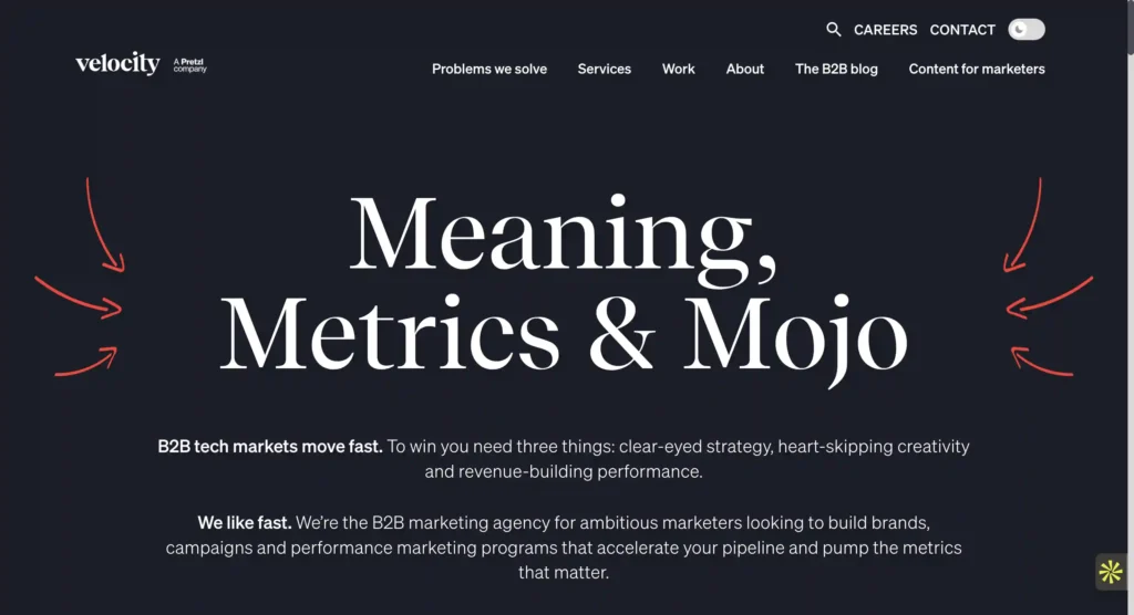 Velocity partners homepage