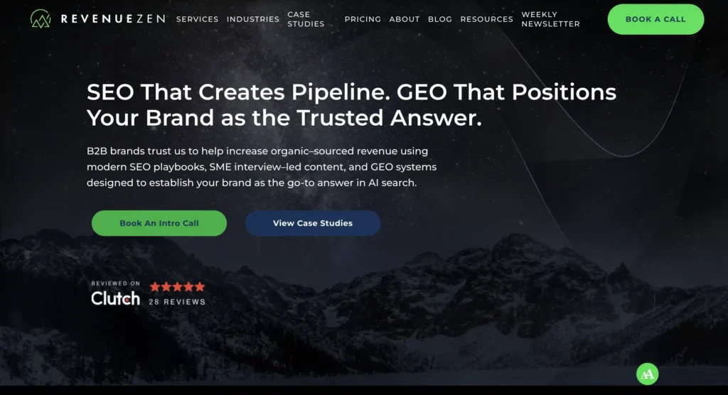 Revenue Zen Homepage