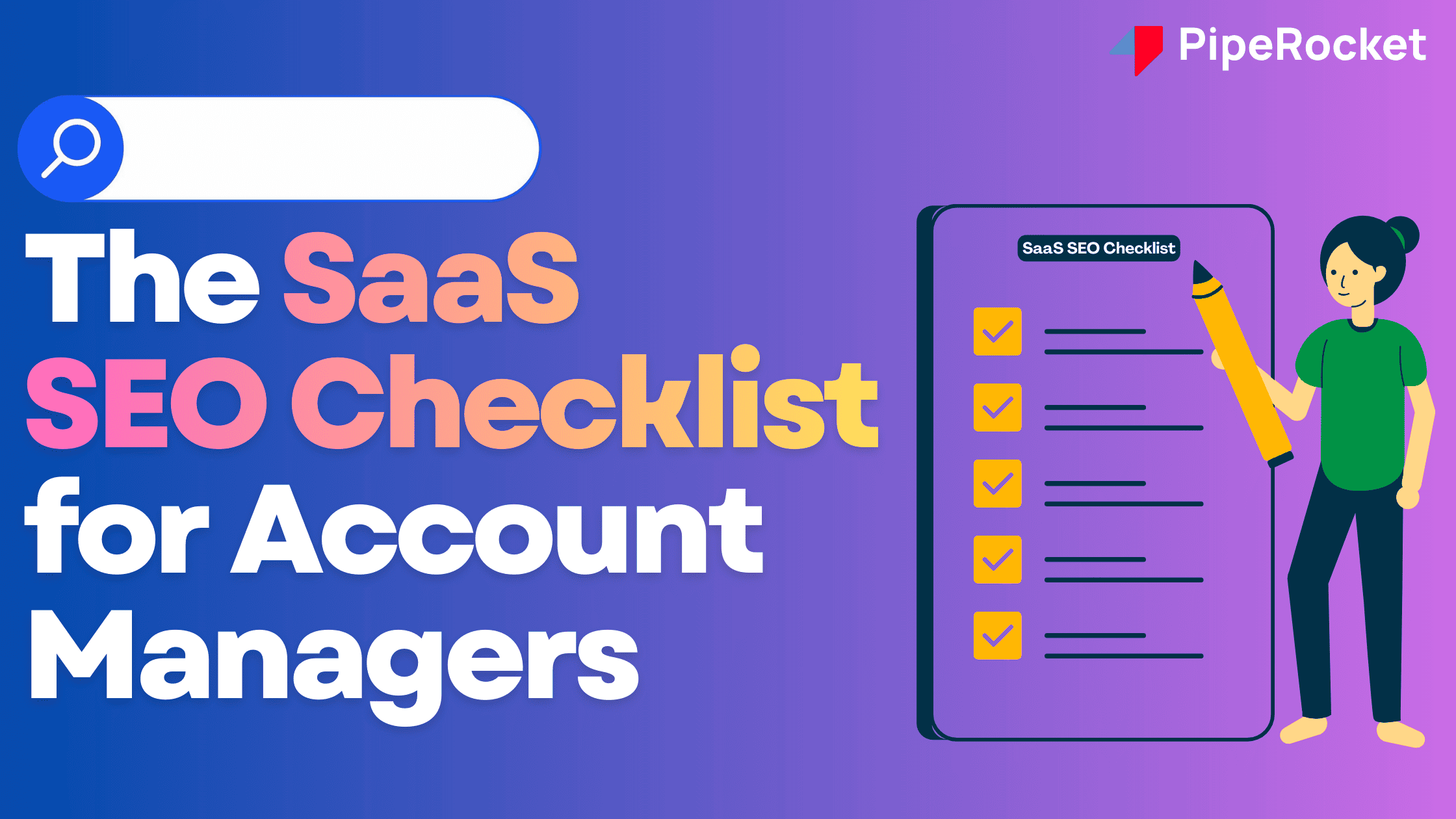 SaaS SEO Checklist Blog Banner Image