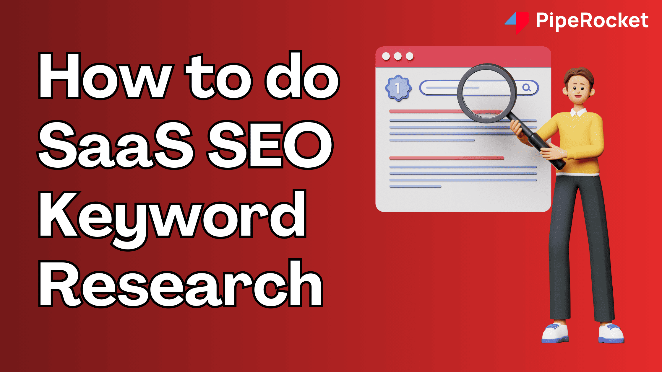 How to do SaaS SEO Keyword Research Blog Banner Image