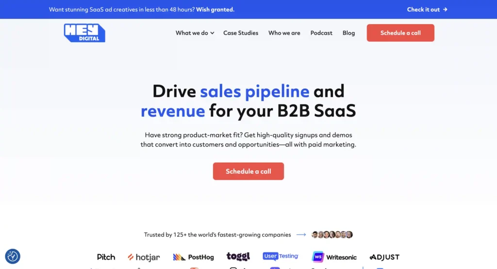 Hey Digital Homepage