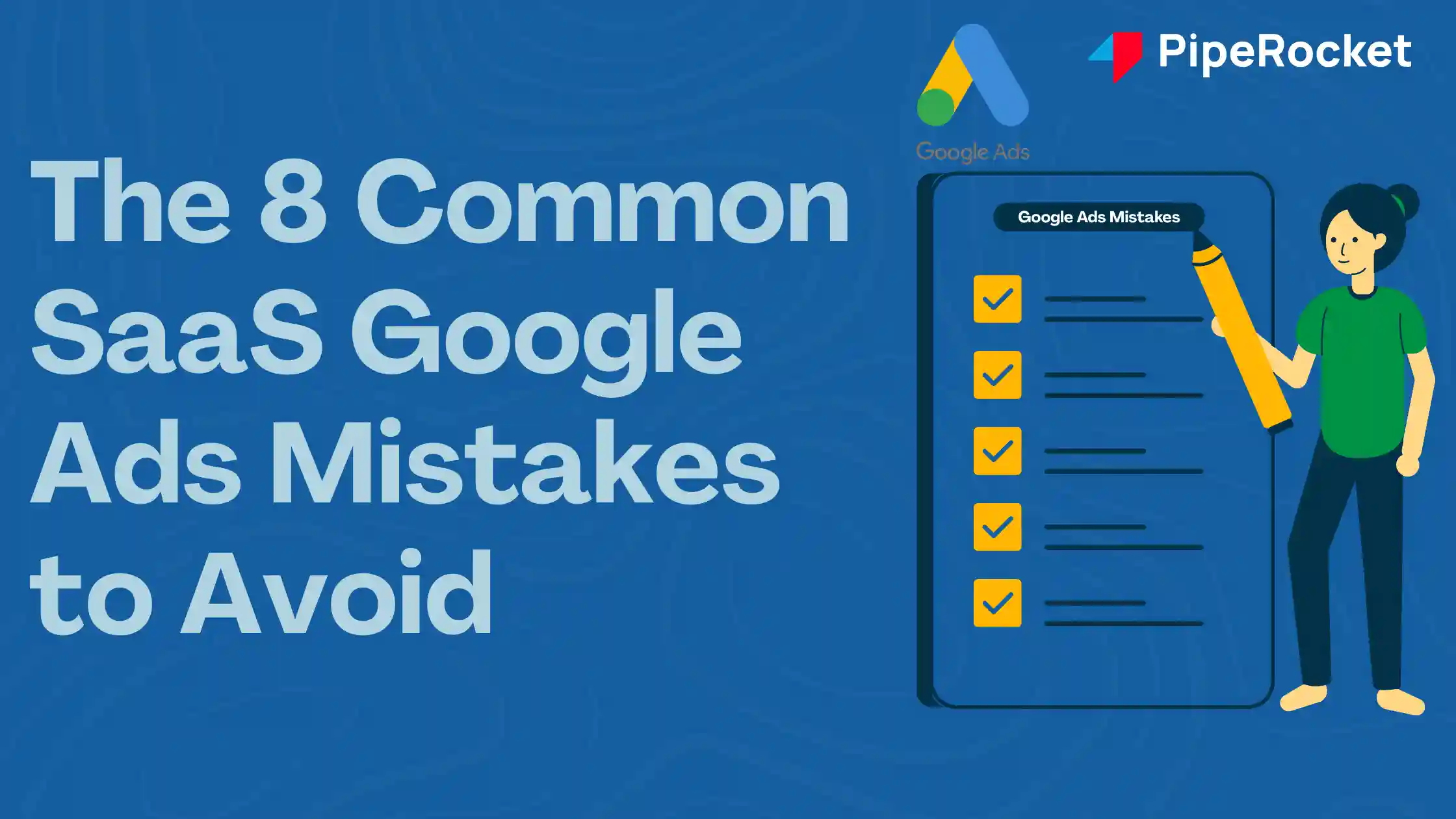 SaaS google ads mistakes blog banner